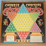 VINTAGE_TRANSOGRAM_TOYS_AND_GAMES_CHINESE_CHECKERS_BOARD_WOOD_FRAME_DRAGON_LITHOGRAPH